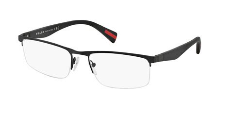 womens half rimless silver eyeglasses prada|Prada linea rossa eyes.